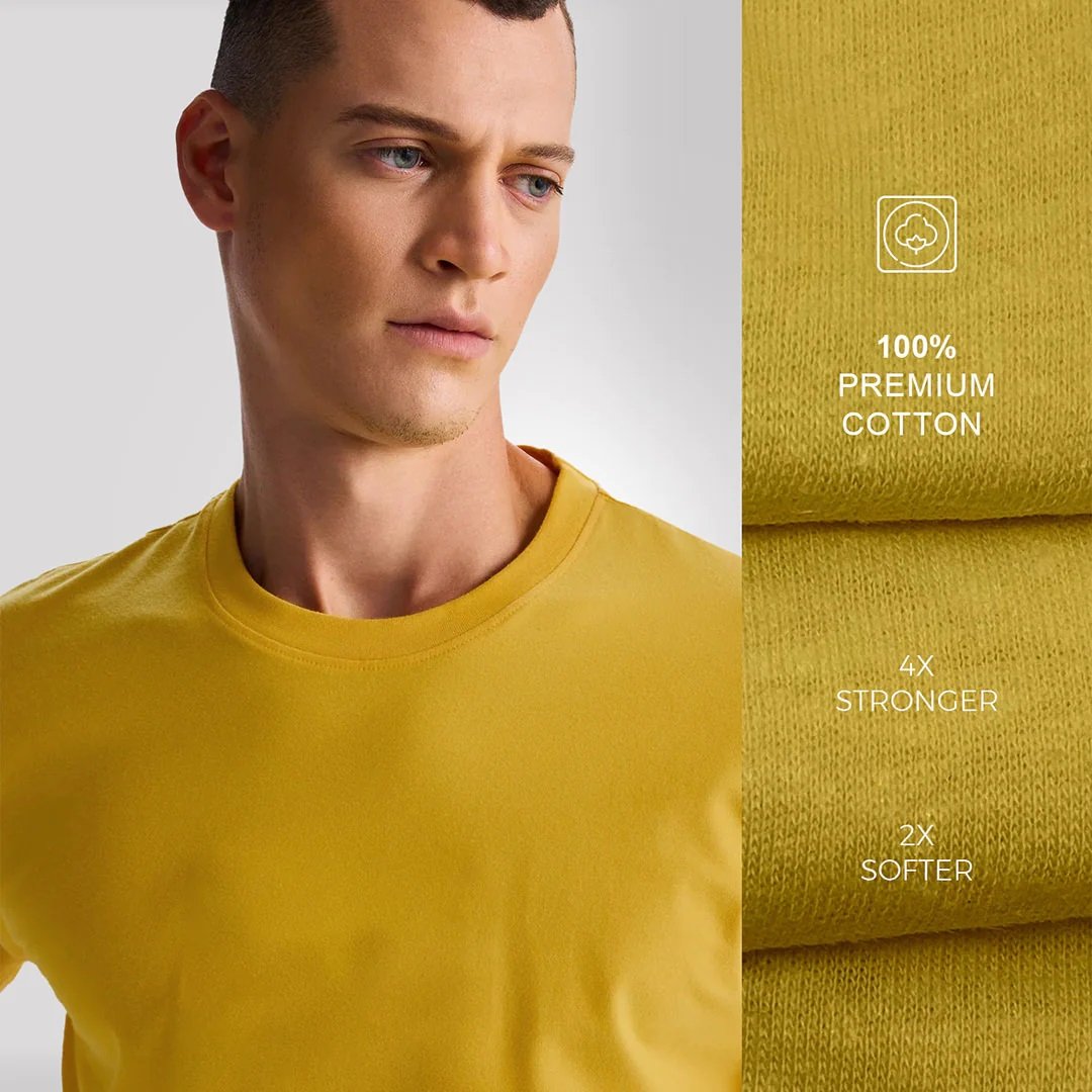 Half Sleeve Yellow T-shirt