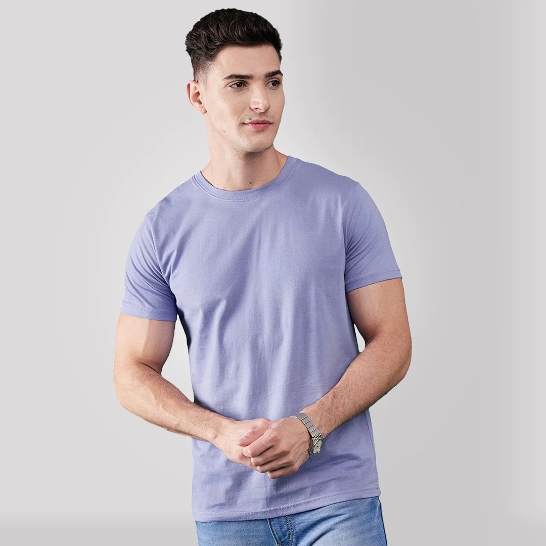 Half Sleeve Lavender T-shirt