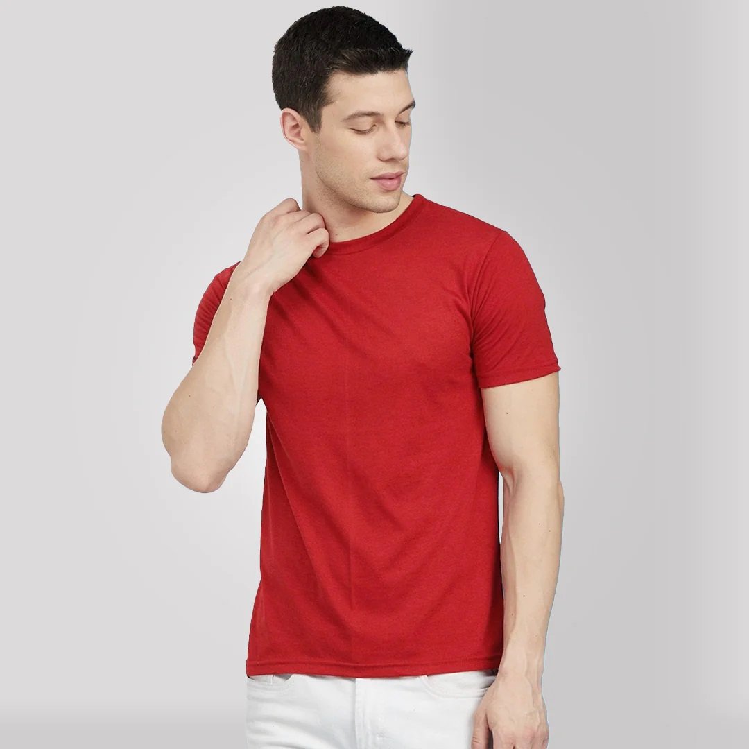 Half Sleeve Red T-shirt 