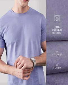 Half Sleeve Lavender T-shirt