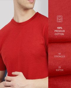 Half Sleeve Red T-shirt 